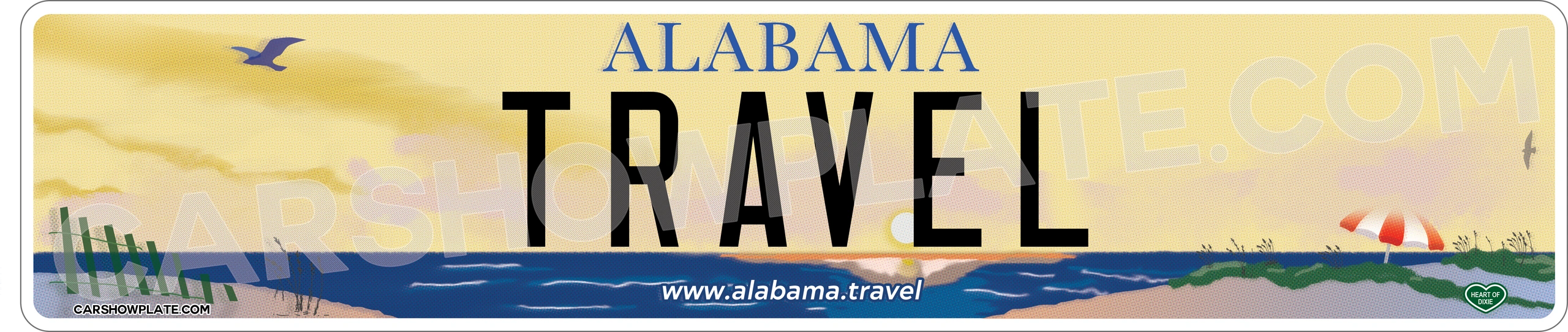 Alabama Euro License Plate - Image 3
