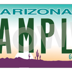 Arizona Euro License Plate