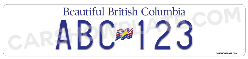 British Columbia Euro License Plate