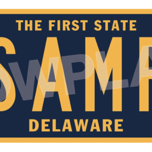 Delaware Euro License Plate