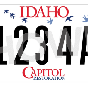 Idaho Euro License Plate