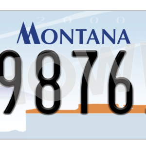 Montana Euro License Plate