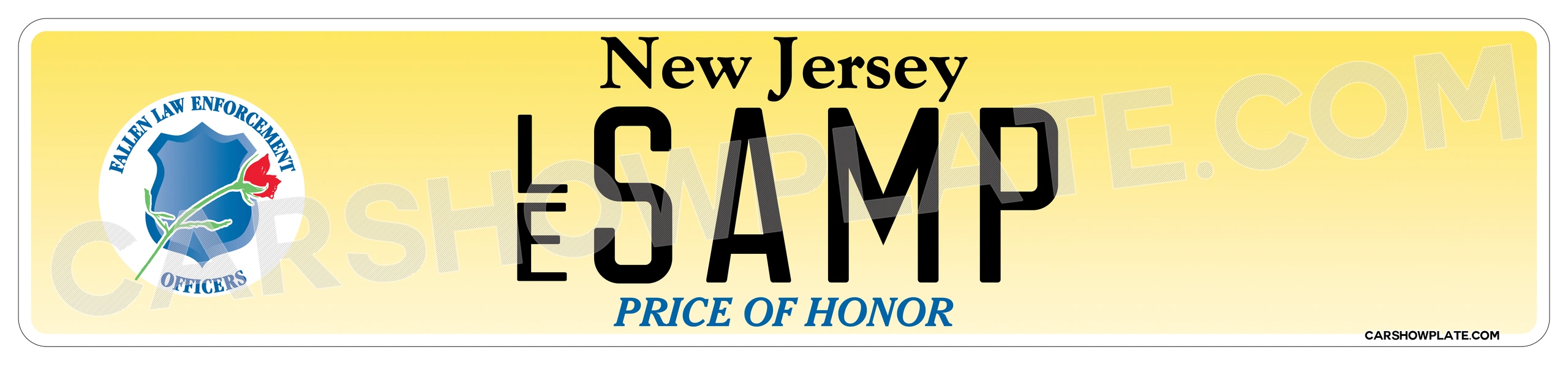 New Jersey Euro License Plate - Image 5