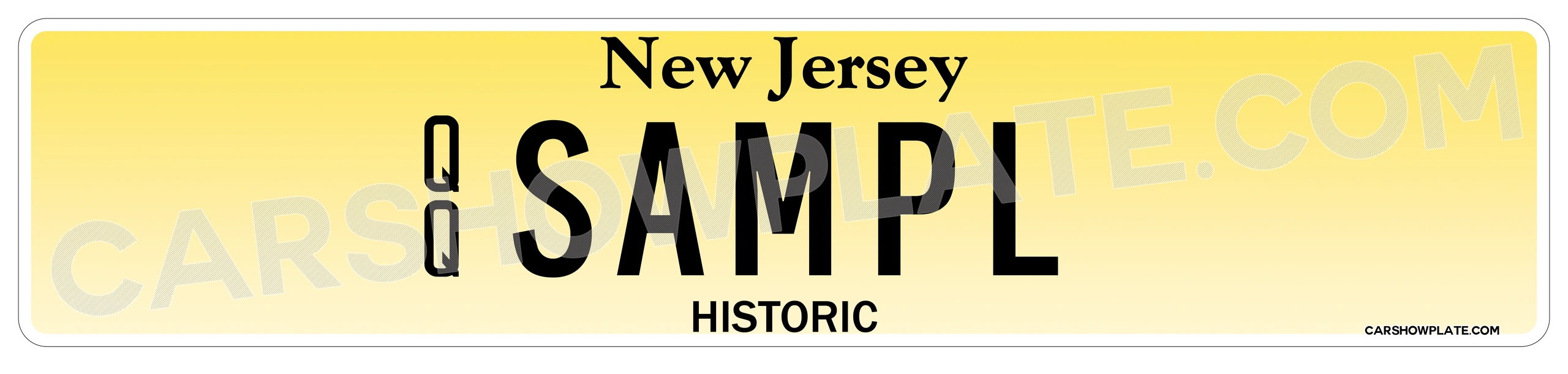New Jersey Euro License Plate - Image 2