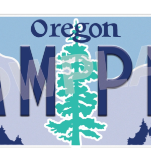 Oregon Euro License Plate