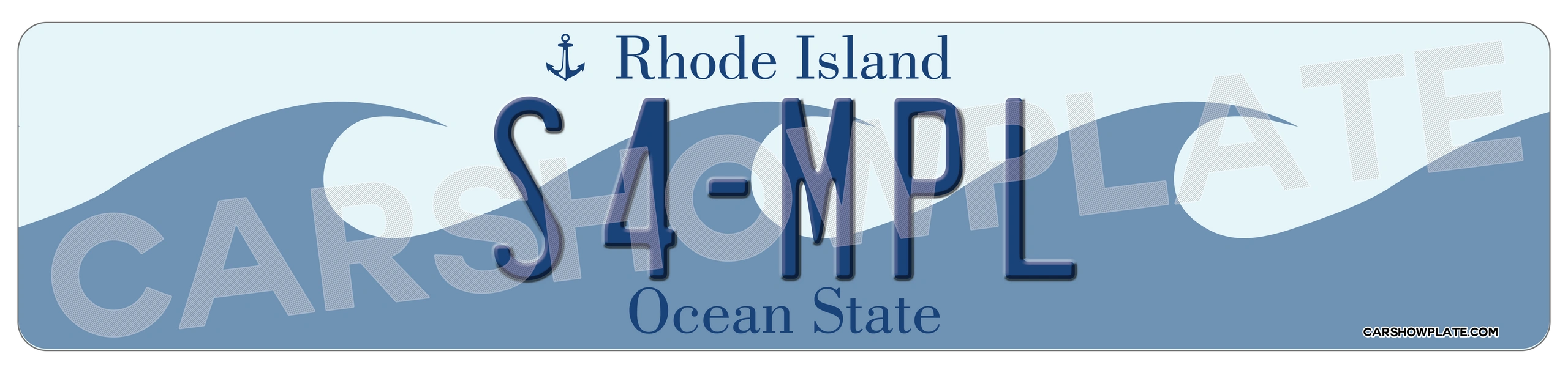 Rhode Island Euro License Plate - Image 3