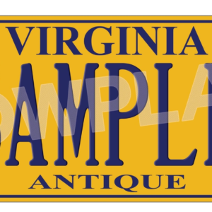 Virginia Euro License Plate
