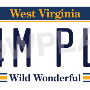 West Virginia Euro License Plate